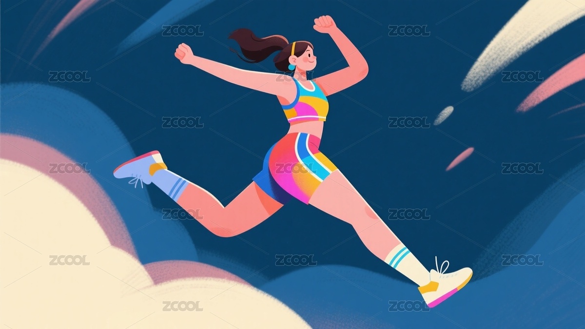 運(yùn)動(dòng)人物插畫(huà)（主預(yù)覽-10099007） - 未分類 - 站酷設(shè)計(jì)師站酷素材原創(chuàng)素材 - 站酷ZCOOL