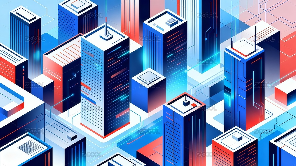 科技感建筑插画背景（主预览-11637567） - 未分类 - 站酷设计师站酷素材原创素材 - 站酷ZCOOL