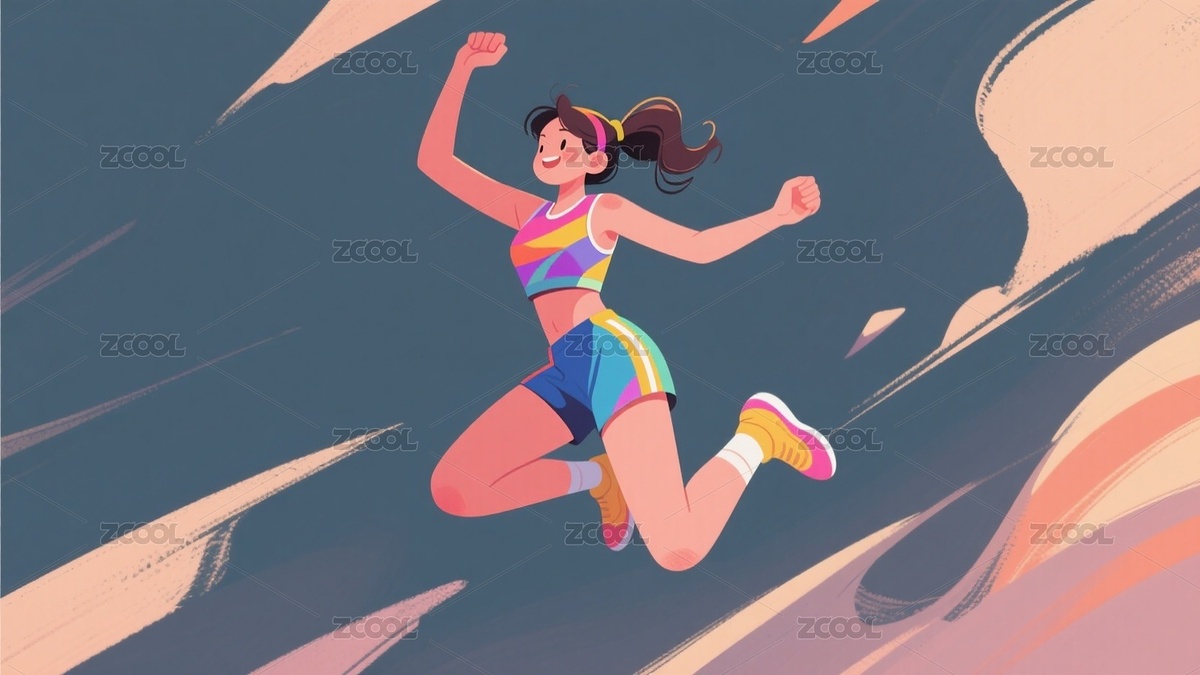 运动人物插画（主预览-10099002） - 未分类 - 站酷设计师站酷素材原创素材 - 站酷ZCOOL