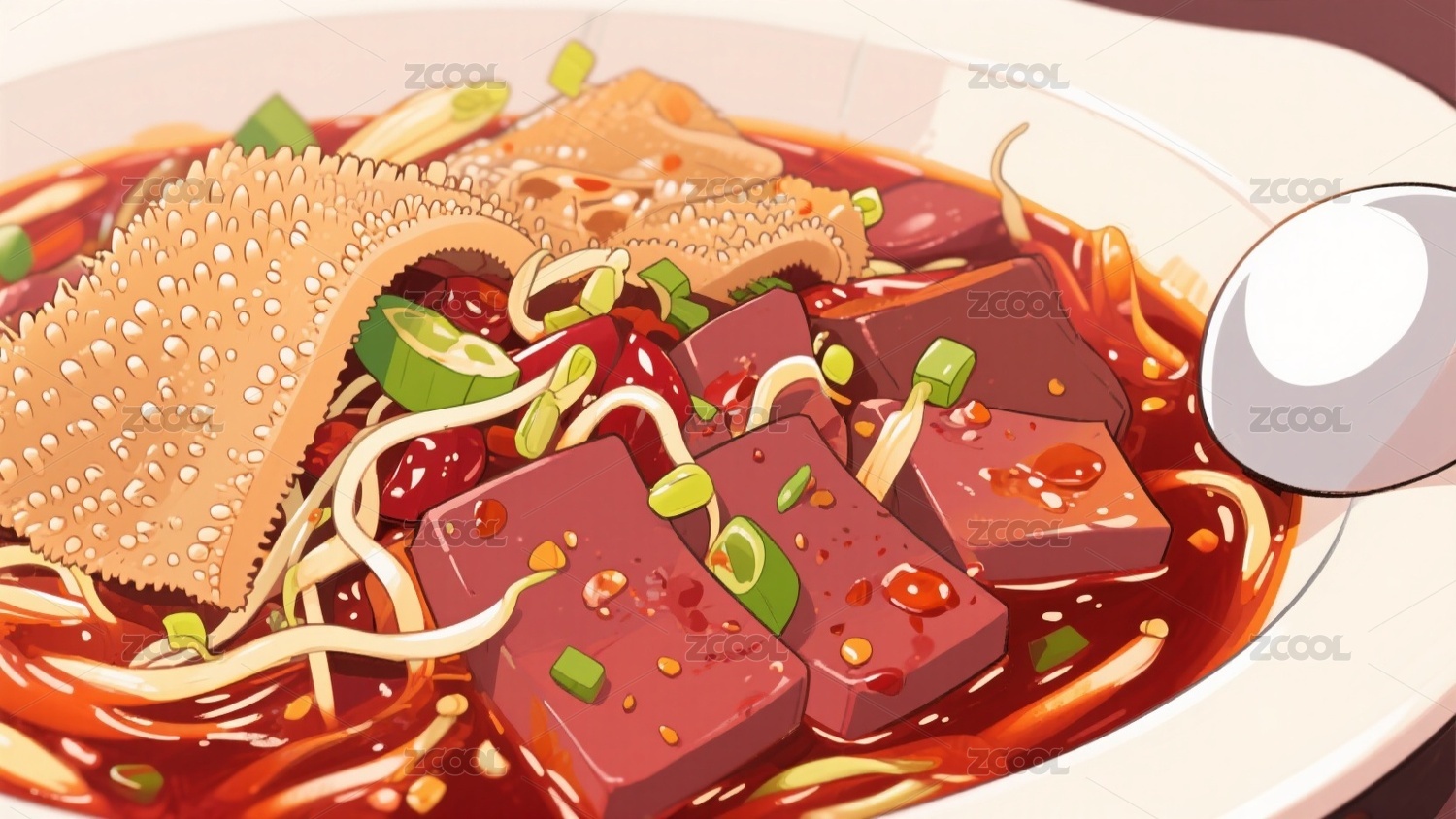 餐饮插画背景素材