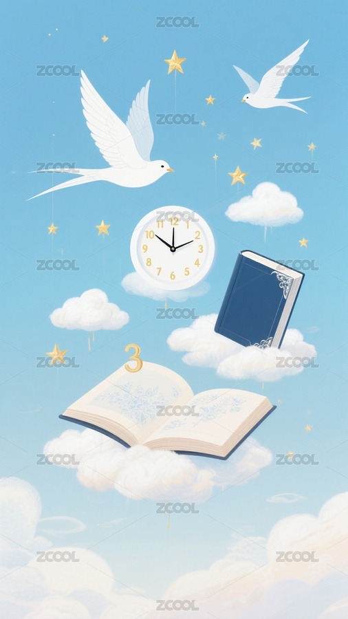 开学季插画背景（主预览-10156065） - 未分类 - 站酷设计师站酷素材原创素材 - 站酷ZCOOL