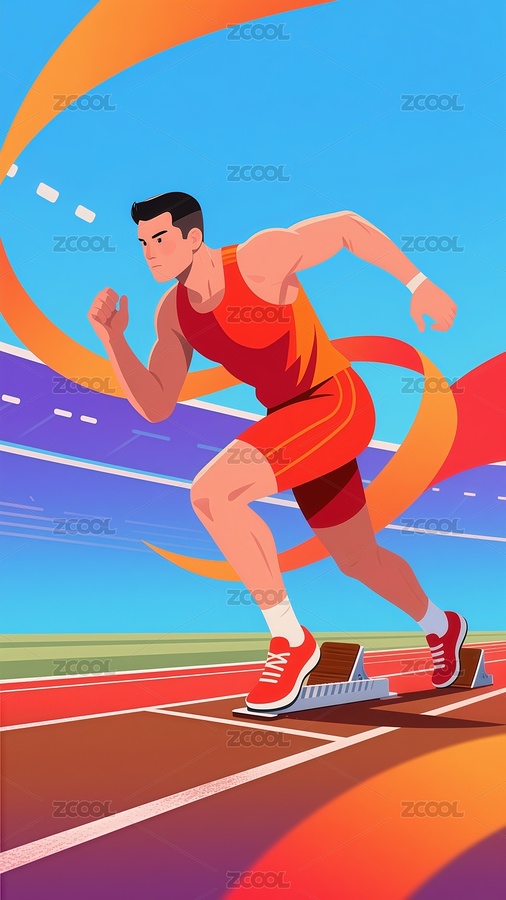 全运会竞技体育比赛运动插画（主预览-10099123） - 未分类 - 站酷设计师站酷素材原创素材 - 站酷ZCOOL