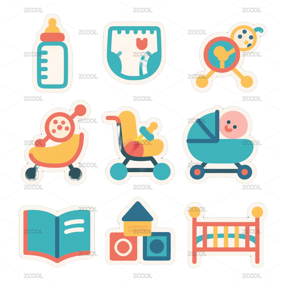 矢量扁平風(fēng)母嬰品類電商圖標(biāo)-免摳圖icon（主預(yù)覽-10098898） - 未分類 - 站酷設(shè)計師站酷素材原創(chuàng)素材 - 站酷ZCOOL