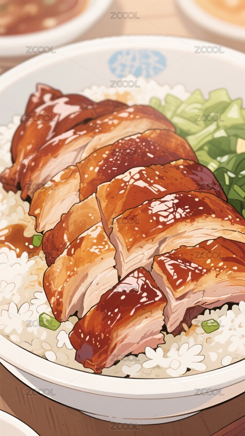 餐饮插画背景素材