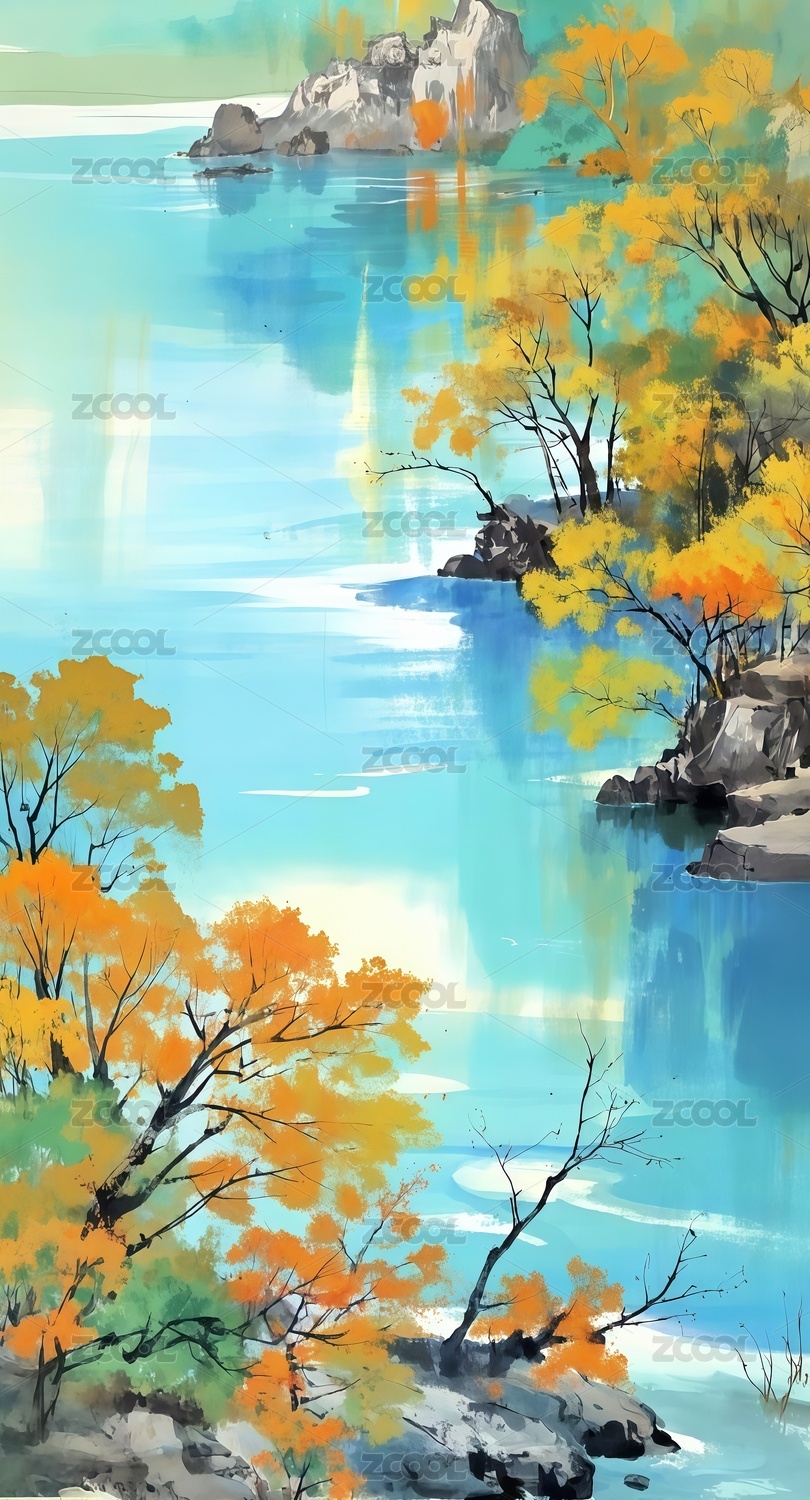 二十四节气寒露霜降节气插画