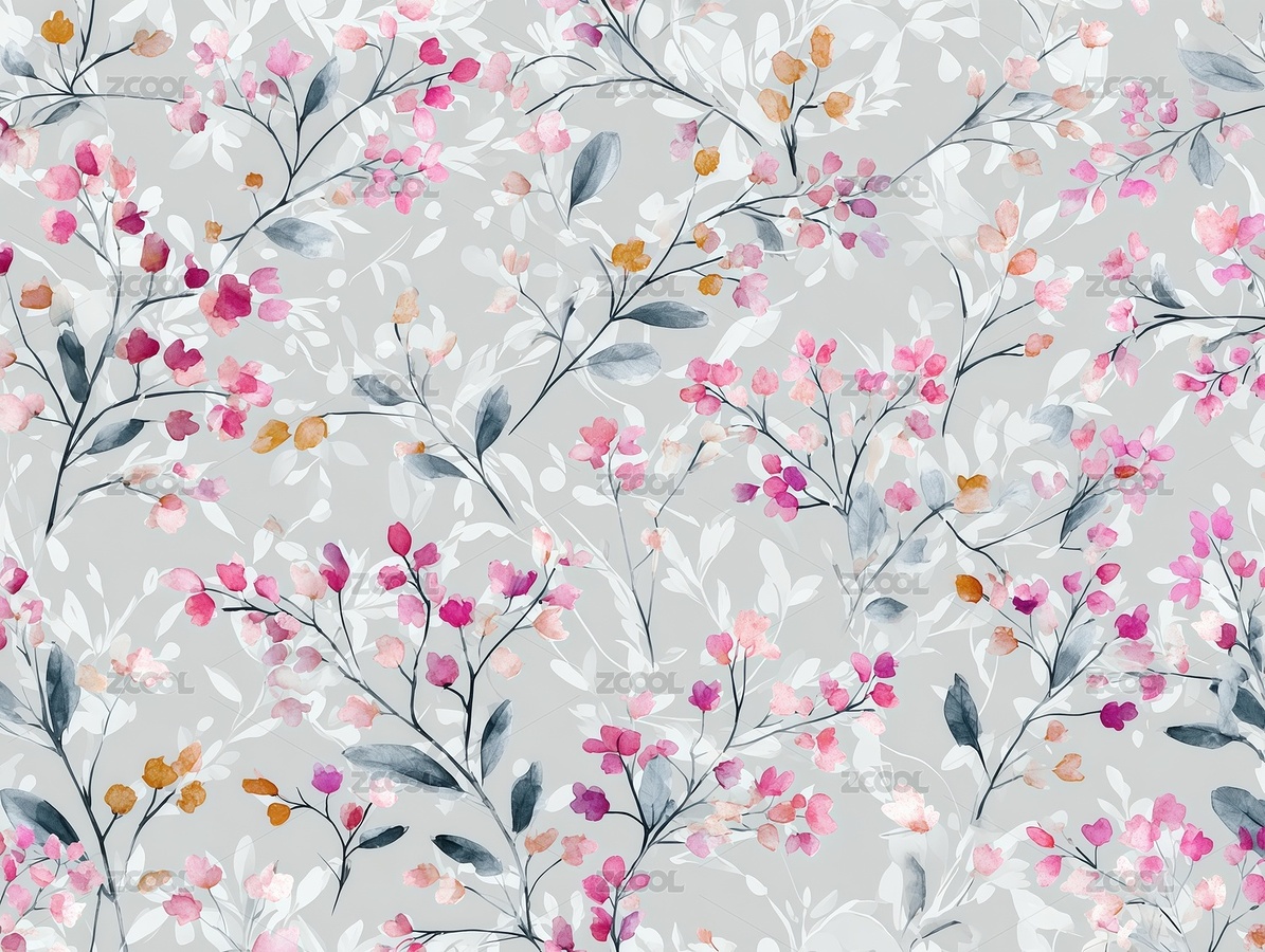 水彩花卉图案插画背景（主预览-10086118） - 未分类 - 站酷设计师站酷素材原创素材 - 站酷ZCOOL