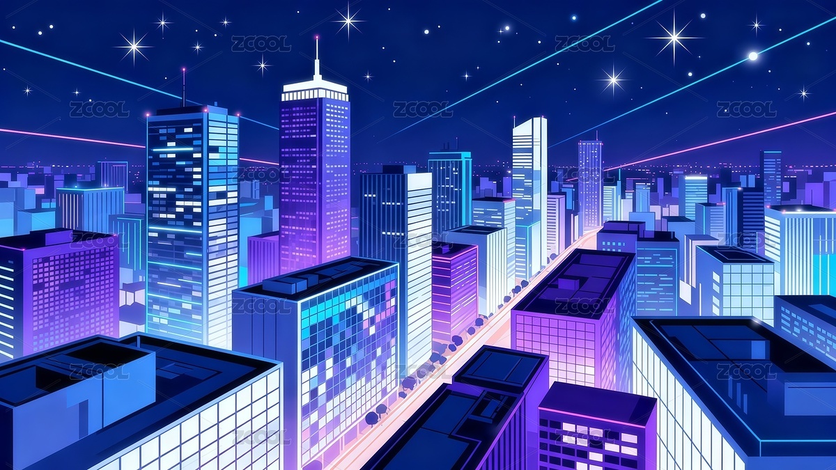 科技感建筑插畫背景（主預(yù)覽-11637509） - 未分類 - 站酷設(shè)計師站酷素材原創(chuàng)素材 - 站酷ZCOOL