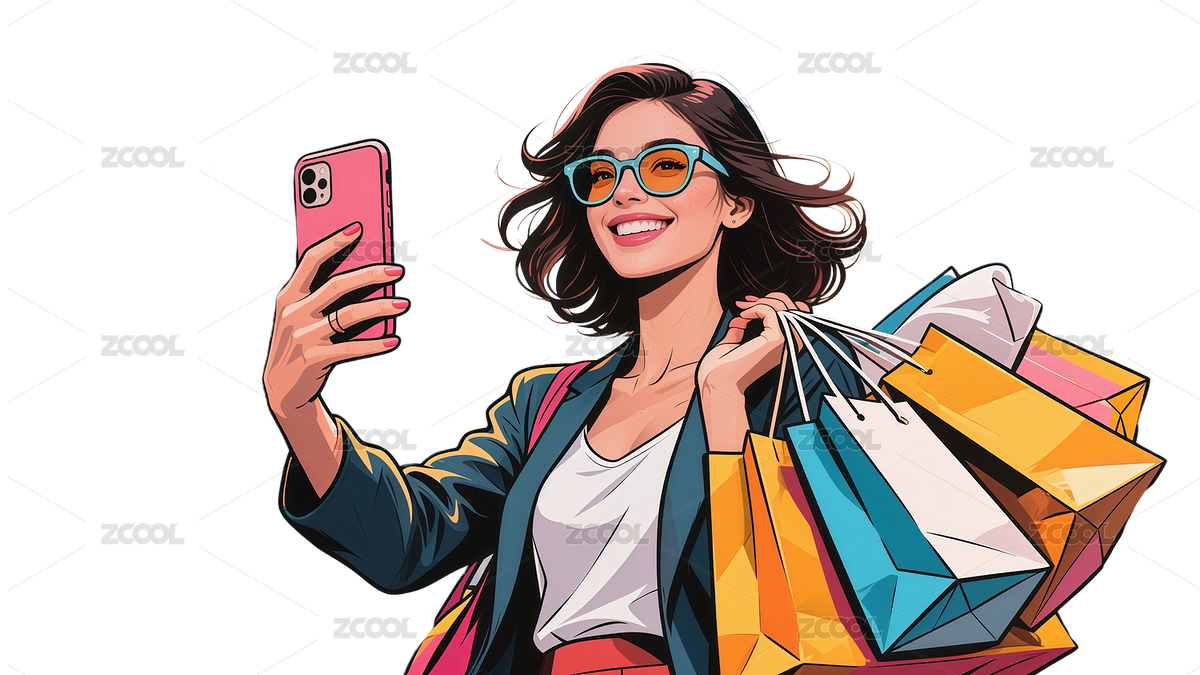 波普艺术风格双十一人物免扣图（主预览-11470867） - 未分类 - 站酷设计师站酷素材原创素材 - 站酷ZCOOL