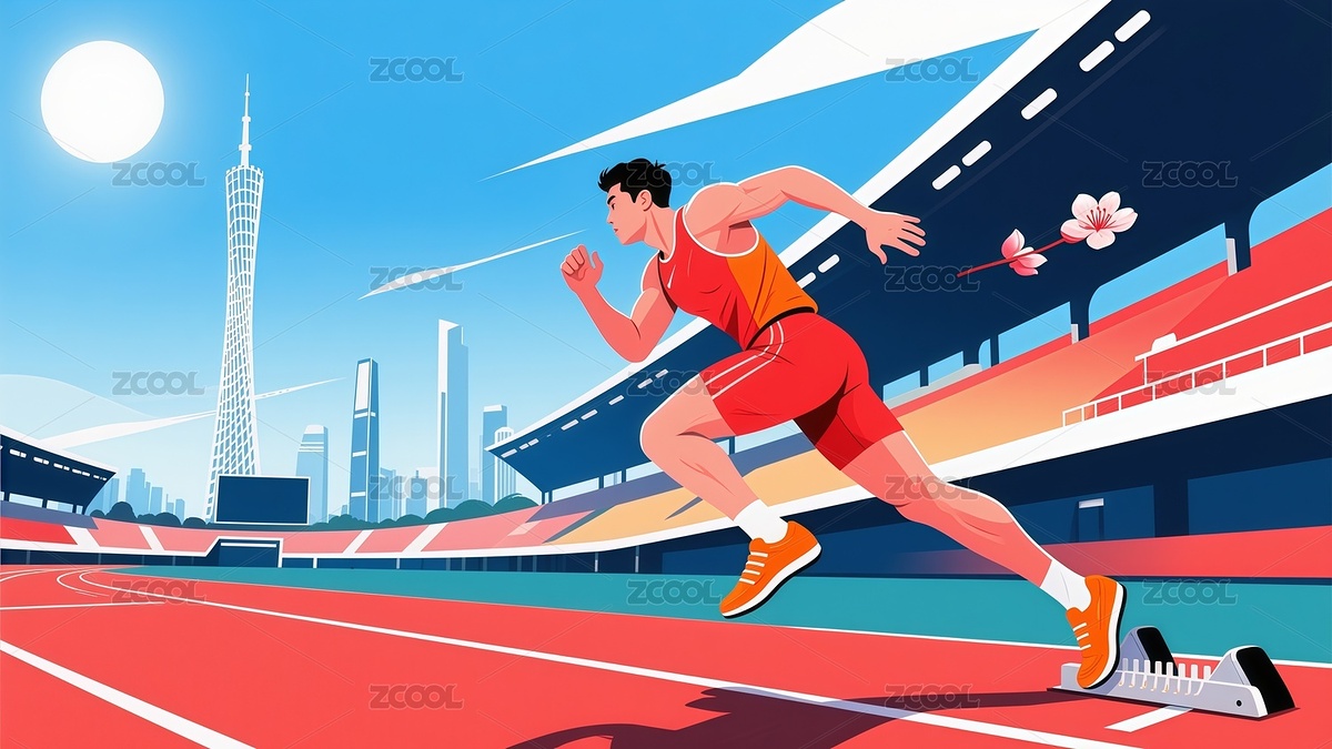 全運(yùn)會(huì)競(jìng)技體育比賽運(yùn)動(dòng)插畫（主預(yù)覽-10099054） - 未分類 - 站酷設(shè)計(jì)師站酷素材原創(chuàng)素材 - 站酷ZCOOL