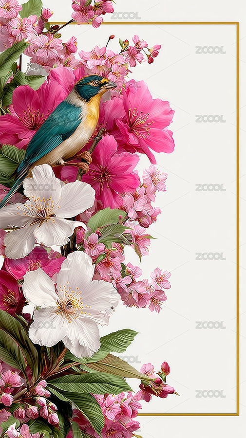 水彩花卉图案插画背景（主预览-10086063） - 未分类 - 站酷设计师站酷素材原创素材 - 站酷ZCOOL