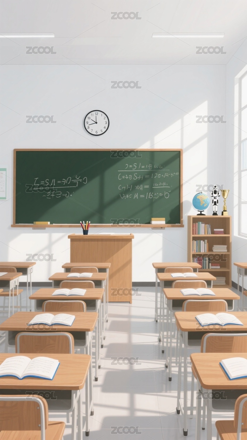 开学季插画背景
