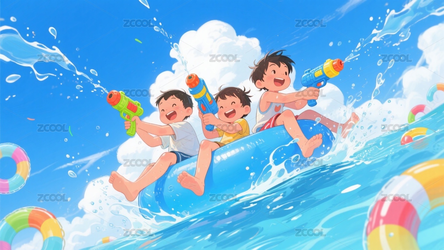 处暑插画素材