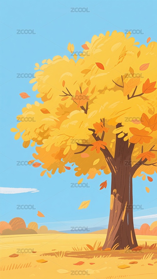 秋分節(jié)氣秋天的樹（主預(yù)覽-10752167） - 未分類 - 站酷設(shè)計師站酷素材原創(chuàng)素材 - 站酷ZCOOL